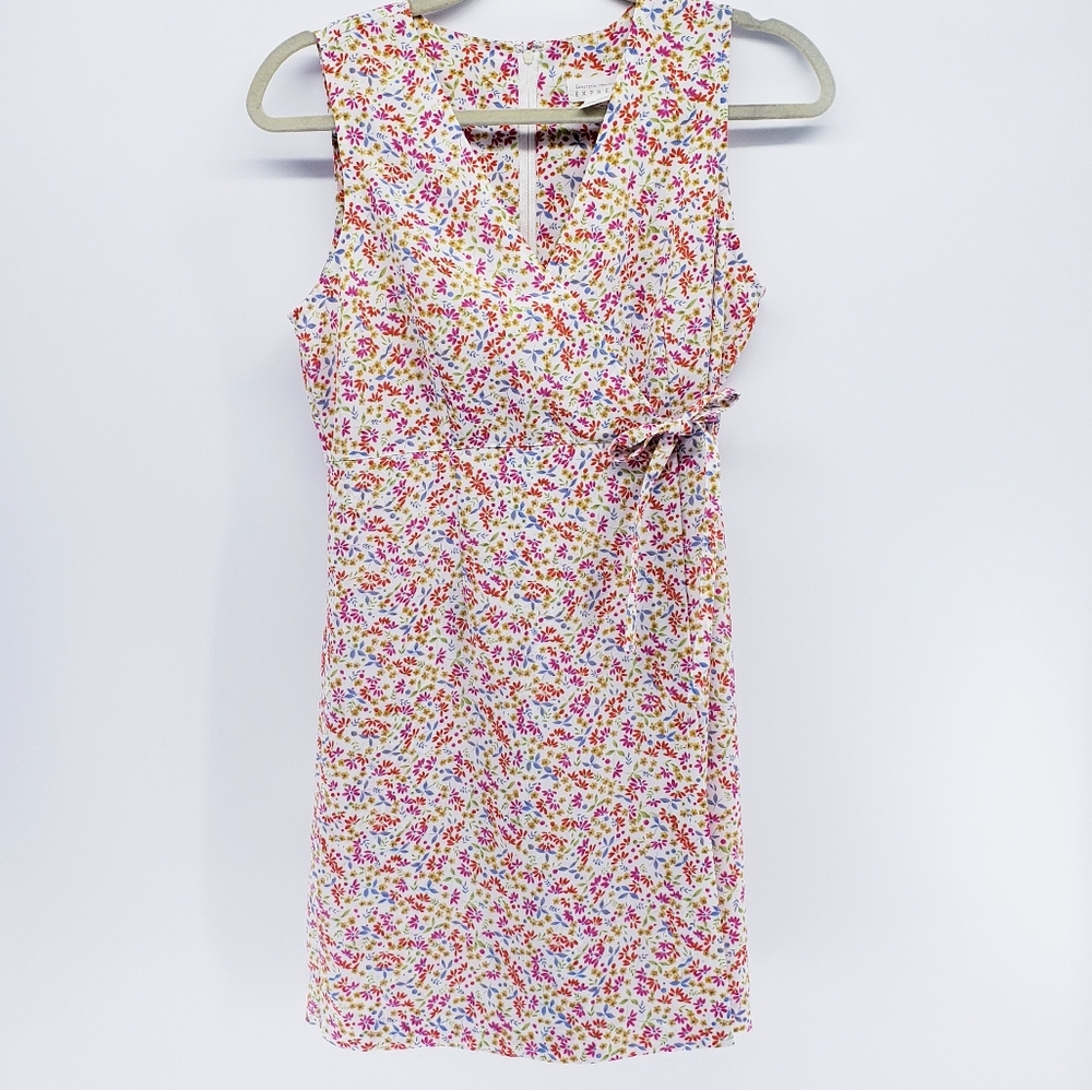 Express Vintage Floral Faux Wrap Sleeveless Romper Size 5/6